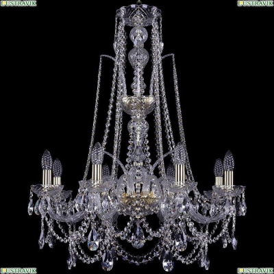 Люстра 1411/8/240/XL-83/G ★Bohemia Ivele Crystal, Золото► — Купить▼