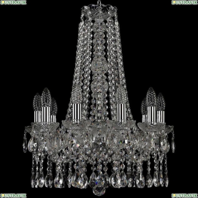 Люстра 1413/10/165/h-62/Ni ★Bohemia Ivele Crystal, Никель► — Купить▼