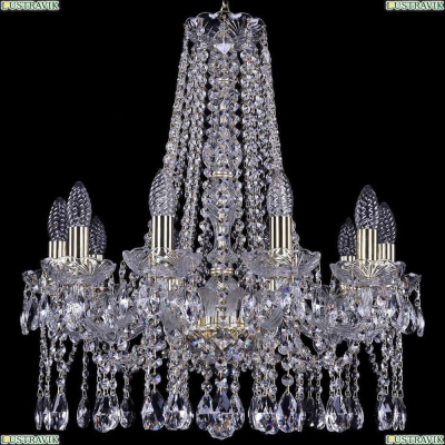 Люстра 1413/10/200/h-60/G ★Bohemia Ivele Crystal, Золото► — Купить▼