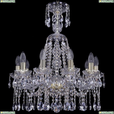 Люстра 1413/10/200/XL-66/G ★Bohemia Ivele Crystal, Золото► — Купить▼