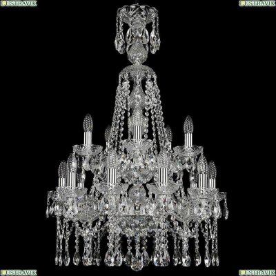 Люстра 1413/10+5/200/XL-90/2d/Ni ★Bohemia Ivele Crystal, Никель► — Купить▼