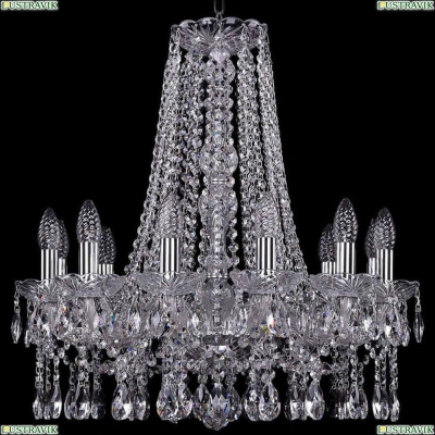 Люстра 1413/12/200/h-60/Ni ★Bohemia Ivele Crystal, Никель► — Купить▼