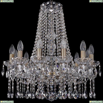Люстра 1413/12/200/h-60/Pa ★Bohemia Ivele Crystal, Патина► — Купить▼