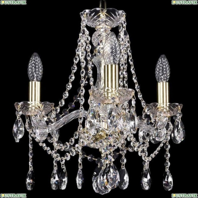 Люстра 1413/3/141/G ★Bohemia Ivele Crystal, Золото► — Купить▼