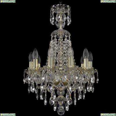 Люстра 1415/10/141/XL-66/G ★Bohemia Ivele Crystal, Золото► — Купить▼