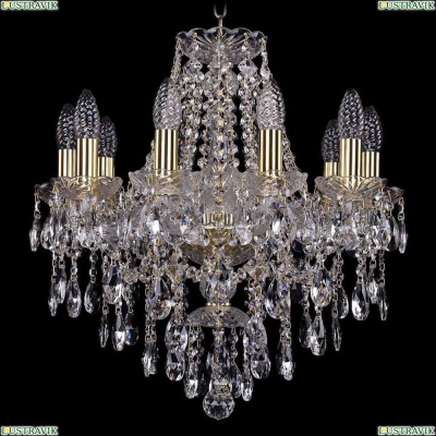 Люстра 1415/10/165/G ★Bohemia Ivele Crystal, Золото► — Купить▼
