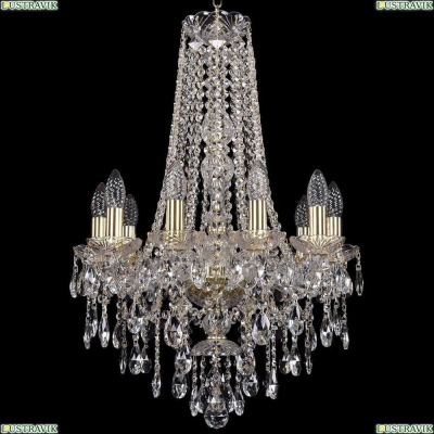 Люстра 1415/10/165/h-70/G ★Bohemia Ivele Crystal, Золото► — Купить▼