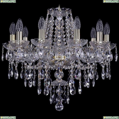 Люстра 1415/10/200/G ★Bohemia Ivele Crystal, Золото► — Купить▼