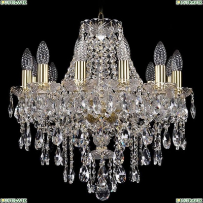Люстра 1415/12/165/G ★Bohemia Ivele Crystal, Золото► — Купить▼