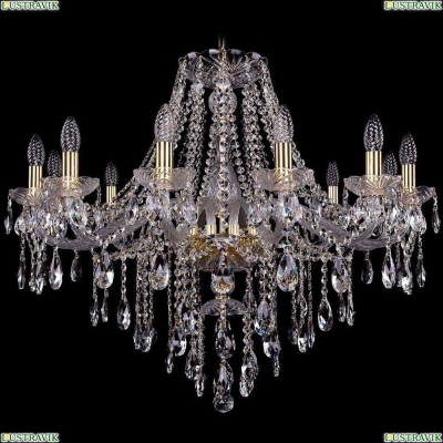 Люстра 1415/12/300/G ★Bohemia Ivele Crystal, Золото► — Купить▼