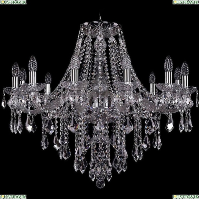 Люстра 1415/12/300/Ni/Leafs ★Bohemia Ivele Crystal, Никель► — Купить▼