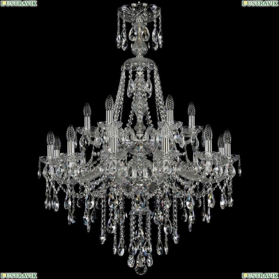 Люстра 1415/12+6/300/XL-114/2d/Ni ★Bohemia Ivele Crystal, Никель► — Купить▼