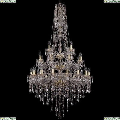 Люстра 1415/16+8+4/300/h-155/3d/G ★Bohemia Ivele Crystal, Золото► — Купить▼