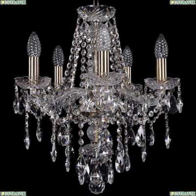 Люстра 1415/5/141/Pa ★Bohemia Ivele Crystal, Патина► — Купить▼