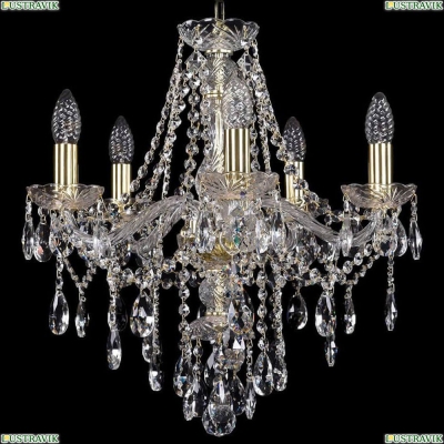 Люстра 1415/5/165/G ★Bohemia Ivele Crystal, Золото► — Купить▼