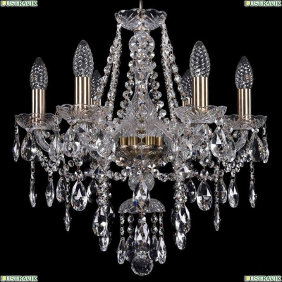 Люстра 1415/6/165/Pa ★Bohemia Ivele Crystal, Патина► — Купить▼