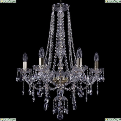 Люстра 1415/6/200/h-75/G ★Bohemia Ivele Crystal, Золото► — Купить▼
