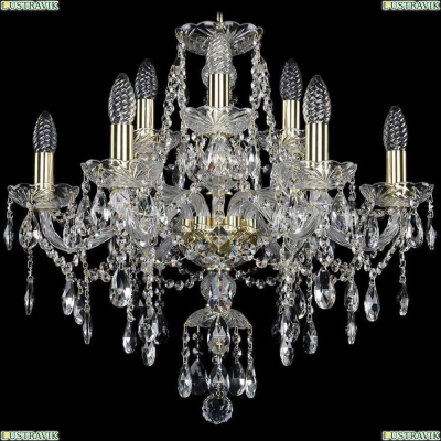Люстра 1415/6+3/200/G ★Bohemia Ivele Crystal, Золото► — Купить▼