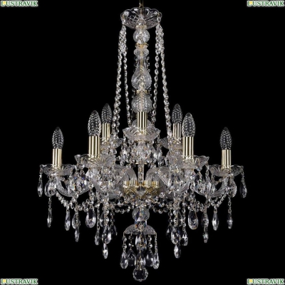 Люстра 1415/6+3/200/h-77/G ★Bohemia Ivele Crystal, Золото► — Купить▼