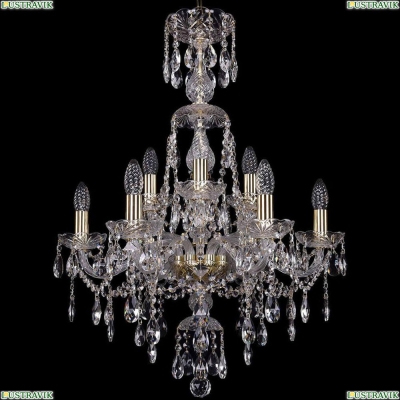 Люстра 1415/6+3/200/XL-77/G ★Bohemia Ivele Crystal, Золото► — Купить▼