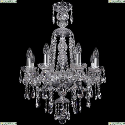 Люстра 1415/8/165/XL-70/Ni ★Bohemia Ivele Crystal, Никель► — Купить▼