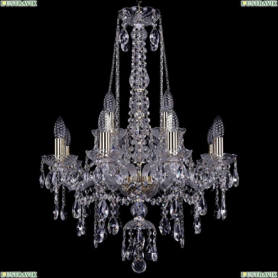 Люстра 1415/8+4/200/h-75/G ★Bohemia Ivele Crystal, Золото► — Купить▼