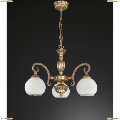Люстра L 8500/3 ★Reccagni Angelo, 3 x 60Вт☀, Золото► — Купить▼