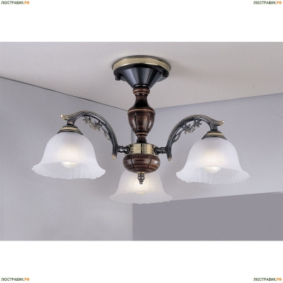 Люстра PL 2700/3 ★Reccagni Angelo, 3 x 60Вт☀, Бронза► — Купить▼