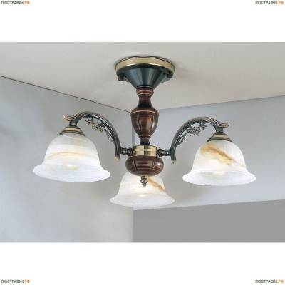 Люстра PL 2701/3 ★Reccagni Angelo, 3 x 60Вт☀, Бронза► — Купить▼