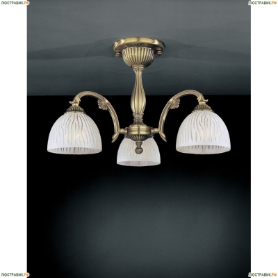 Люстра PL 5670/3 ★Reccagni Angelo, 3 x 60Вт☀, Бронза► — Купить▼