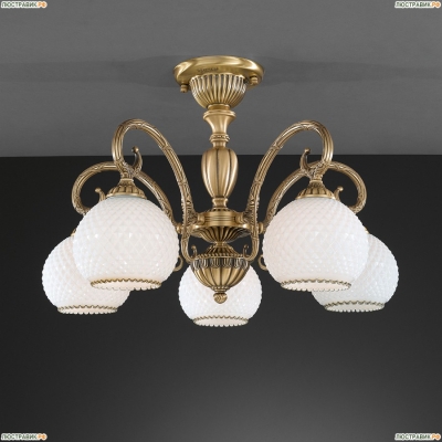 Люстра PL 8420/5 ★Reccagni Angelo, 5 x 60Вт☀, Бронза► — Купить▼