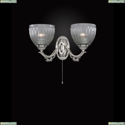 Бра A 9850/2 ★Reccagni Angelo, 2 x 60Вт☀, Серебро► — Купить▼