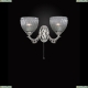 Бра A 9850/2 ★Reccagni Angelo, 2 x 60Вт☀, Серебро► — Купить▼