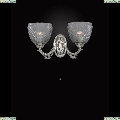 Бра A 9851/2 ★Reccagni Angelo, 2 x 60Вт☀, Серебро► — Купить▼