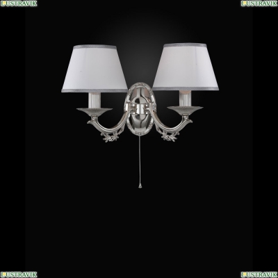 Бра A 9830/2 ★Reccagni Angelo, 2 x 60Вт☀, Серебро► — Купить▼