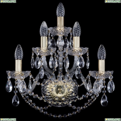Бра 10.11.2+2+1.165.Gd.Sp ★Bohemia Art Classic, Золото► — Купить▼
