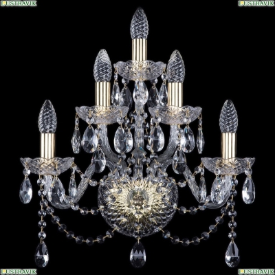 Бра 10.12.2+2+1.165.Gd.Sp ★Bohemia Art Classic, Золото► — Купить▼
