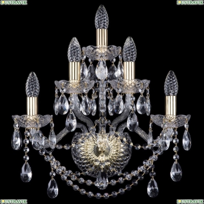 Бра 10.25.2+2+1.165.Gd.Sp ★Bohemia Art Classic, Золото► — Купить▼