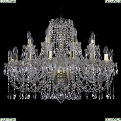 Люстра 11.12.16+8.300.Gd.Sp ★Bohemia Art Classic, Золото► — Купить▼