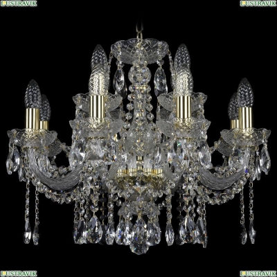 Люстра 11.12.8+4.195.Gd.Sp ★Bohemia Art Classic, Золото► — Купить▼