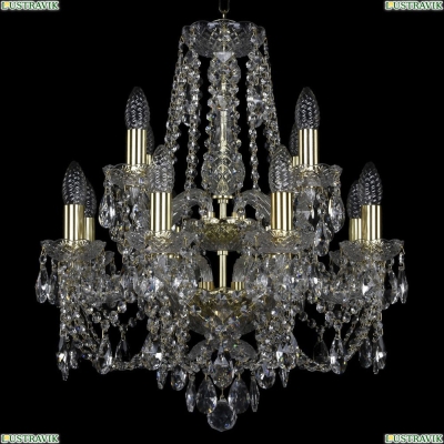 Люстра 11.21.8+4.165.2d.Gd.Sp ★Bohemia Art Classic, Золото► — Купить▼