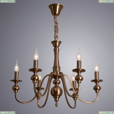 Люстра A6097LM-6PB ★Arte Lamp, Медь► — Купить▼