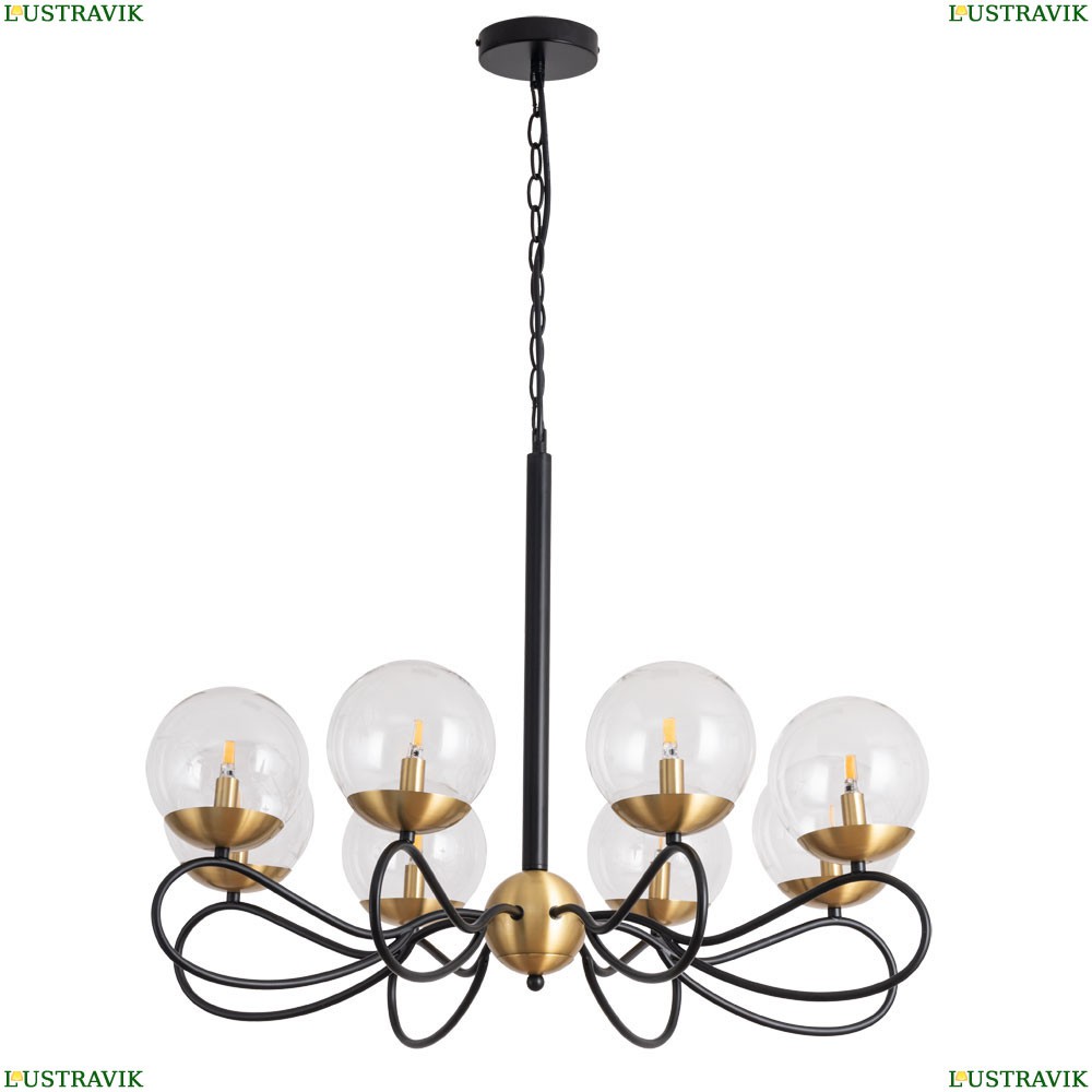 Люстра 2544/04 LM-8 ★Divinare, Черный► — Купить▼