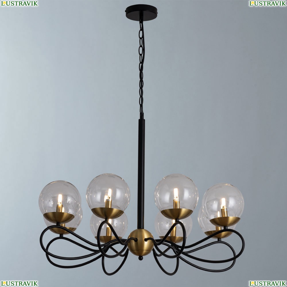 Люстра 2544/04 LM-8 ★Divinare, Черный► — Купить▼