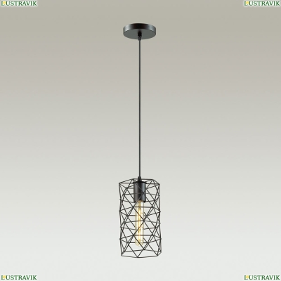 Подвес 3729/1 ★Lumion, 1 x 60Вт☀, Черный► — Купить▼