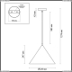 Подвес 3724/24L ★Lumion, 1 x 24Вт☀, Черный► — Купить▼