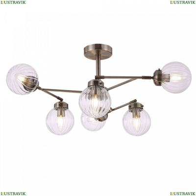 Люстра FR5041PL-06BS ★Freya, 6 x 40Вт☀, Бронза► — Купить▼