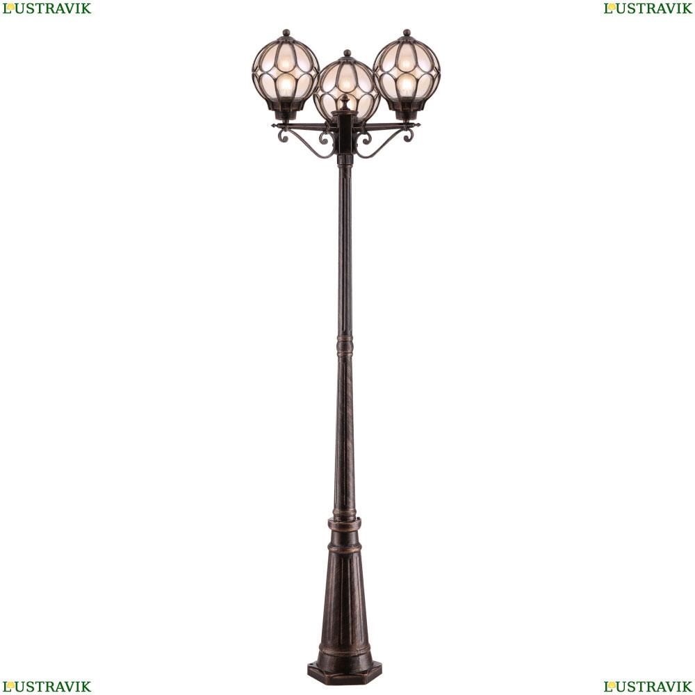 Светильник O023FL-03G ★Maytoni, 3 x 100Вт☀, Коричневый► — Купить▼