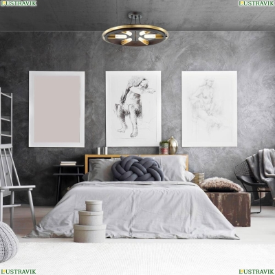 Люстра 4401/6C ★Lumion, 6 x 60Вт☀, Черный► — Купить▼