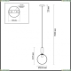 Подвес 4671/1 ★Odeon Light, 1 x 40Вт☀, Черный► — Купить▼